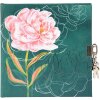 Kalendarz Goldbuch z zamkiem Peony 16,5x16,5 cm 96 białych kartek