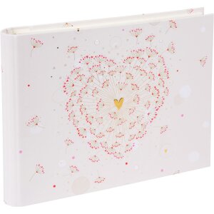 Goldbuch Photo Guestbook Golden Heart 29x23 cm 50 białych...