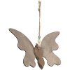 Clayre & Eef 6H2320 Zawieszka dekoracyjna Motyl 21x3x15 cm Brązowy