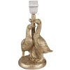 Clayre & Eef 6LMC0080 Lampa stołowa Gęsi Złoty Kolor Czarny Ø 20x37 cm E27