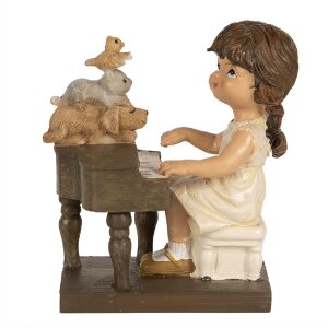 Clayre & Eef 6PR5029 Dziecko z pianinem figurka...