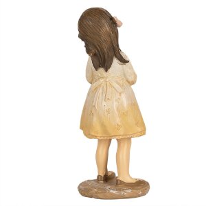 Clayre & Eef 6PR5033 Figurka dekoracyjna Dziecko beżowy 6x5x15 cm