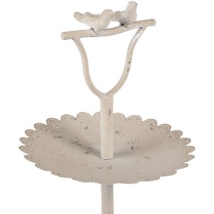 Clayre & Eef 6Y5601 Etażer Vogeldeko Ø 32x51 cm Beżowy