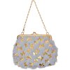 Juleeze JZWA0178G Sprzęgło Butterfly Grey Gold 15x10cm