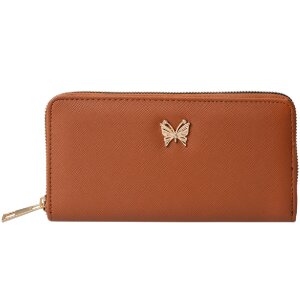 Juleeze JZWA0193CH Portfel Butterfly Brown 19x10cm