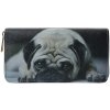 Juleeze JZWA0199 Portfel Pug Print Grey 19x10cm