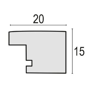 Ramka na zdjęcia ZEP Marconi biała 10x15 cm profil blokowy