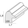 Deknudt S100F1 Ramka owalna biała 10x15cm Ramka plastikowa