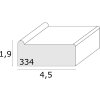 Deknudt S334PA Drążek do noszy + kliny kolory naturalne drewno 120 cm