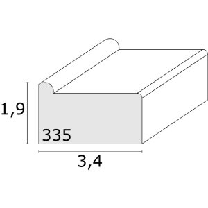 Deknudt S335 Rama noszy drewno naturalne 60x80 cm