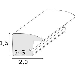 Deknudt S54SD2 Drewniana ramka w kolorze srebrnym 10x15 cm