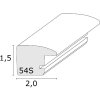 Deknudt S54SD2 Drewniana ramka w kolorze srebrnym 10x15 cm