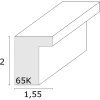 Ramka na zdjęcia Deknudt S65KK1 biała podwójne passe-partout 3x 10x15 cm