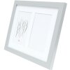 Deknudt S66KD1 ramka srebrny kolor drewna passe-partout 2 zdjęcia 10x15 cm