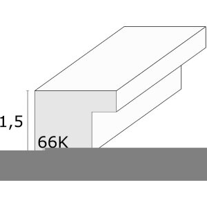 Deknudt S66KH1 ramka na zdjęcia dąb kolor biały passe-partout 50x50 cm