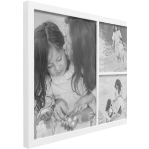 Deknudt S68WB1 Gallery Frame White 3 zdjęcia 2x 18x18 cm...