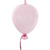 Clayre & Eef 6GL4439 Dekoracyjny balon wiszący różowy Ø 10x17 cm