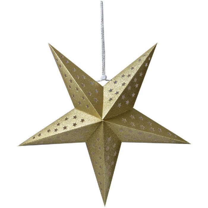 Clayre & Eef 6PA0512M Dekoracja Star Gold 45x15x45 cm