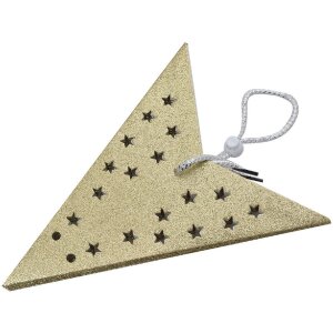 Clayre & Eef 6PA0512M Dekoracja Star Gold 45x15x45 cm