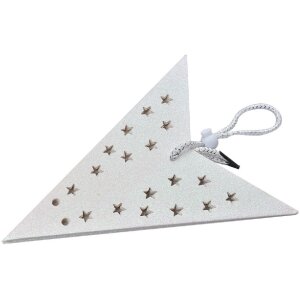 Clayre & Eef 6PA0512MW Dekoracja Star White 45x15x45 cm