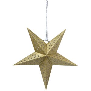 Clayre & Eef 6PA0512S Dekoracja Star Gold 30x10x30 cm