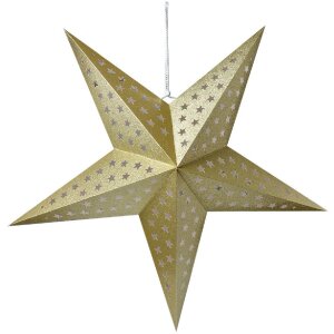 Clayre & Eef 6PA0512XL Dekoracja Star Gold 90x20x90 cm