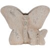 Clayre & Eef 6TE0514 Doniczka Butterfly Beige 24x10x19 cm