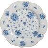 Clayre & Eef BRBDP Mały talerz Porcelana Biały Niebieski Ø 20x2 cm