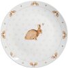 Clayre & Eef BSLCFP Duży talerz biało-brązowy Ø 26x2 cm Porcelana