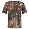 Koszulka Stealth Gear z krótkim rękawem z leśnym nadrukiem camo, rozmiar XL