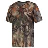 Koszulka Stealth Gear z krótkim rękawem z leśnym nadrukiem camo, rozmiar XL