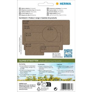 HERMA 2071 Etykiety uniwersalne 12x40mm papier Silphie...