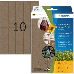 HERMA 2072 Etykiety uniwersalne 20 x 75 mm Papier Silphie...