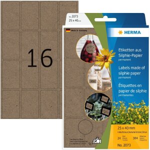 HERMA 2073 Etykiety uniwersalne 25x40mm Papier Silphie do...