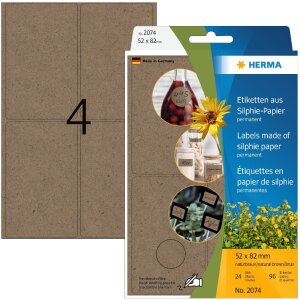 HERMA 2074 Etykiety uniwersalne 52 x 82 mm Papier Silphie...