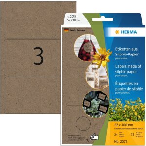 Etykiety uniwersalne HERMA 52 x 100 mm papier Silphie...