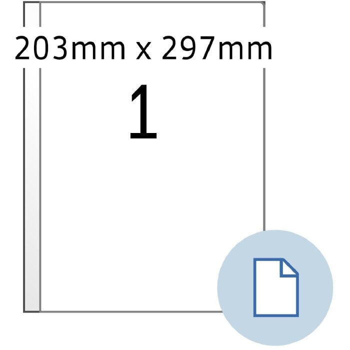 HERMA 8401 Etykiety arkuszowe papier A4 biały 203x297 mm 500 arkuszy/500 etykiet