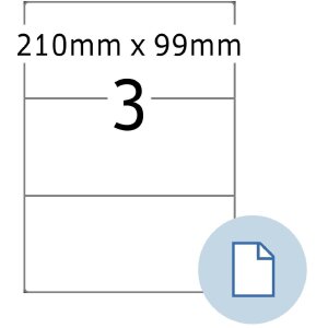 HERMA 8403 Etykiety w arkuszach Papier A4 biały 210x99 mm...