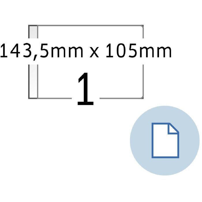 HERMA 8492 Etykiety arkuszowe A6 papier biały 143,5x105 mm 2000 arkuszy/etykiet