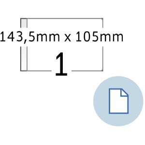 HERMA 8492 Etykiety arkuszowe A6 papier biały 143,5x105...