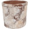 Clayre & Eef 6TE0523M Doniczka Terracotta Beige Ø 18x15 cm Styl wiejski