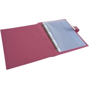 Teczka na dokumenty Goldbuch Bella Vista Fuchsia 27x34 cm 5 kieszeni len