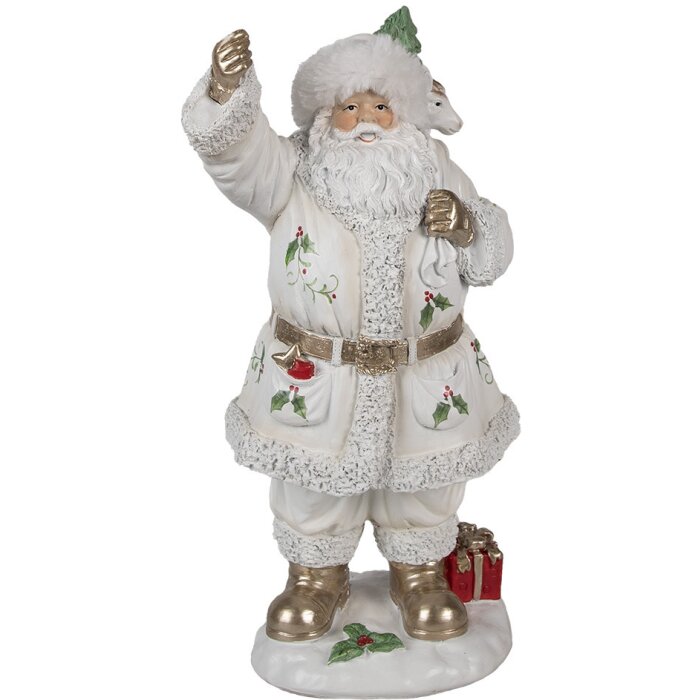 Clayre & Eef 6PR4296 Dekoracja Father Christmas 14x16x31 cm