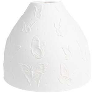 Clayre & Eef 6LAK0546 Abażur Porcelanowy Biały...