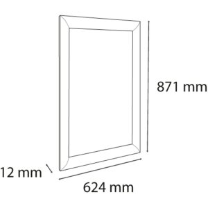 Exacompta 8194358D Ścienna rama plakatowa A1 Aluminium Exacryl srebrna