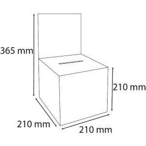 Exacompta 89258D Urna zamykana 21x21x21cm z pokrywą A5 kryształową