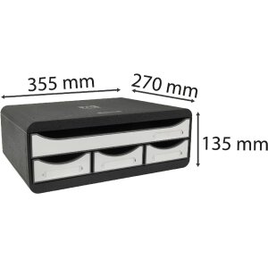 TOOLBOX 3197213D Moduł do przechowywania 4 szuflady Biały połysk