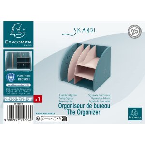 Exacompta 394606D Organizer na biurko Skandi Pacific Blue Nude