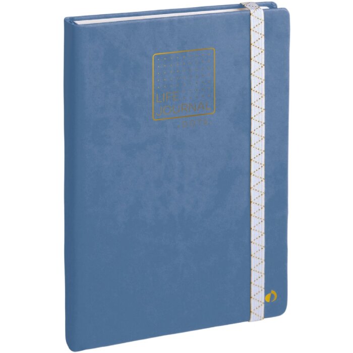 Quo Vadis Life Journal Dots Notebook Blue 15x21 cm papier Clairefontaine