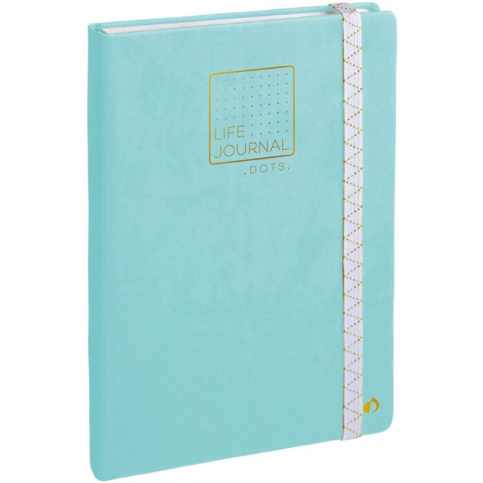 Quo Vadis Life Journal Dots Bullet Journal Turquoise 15x21 cm papier Clairefontaine